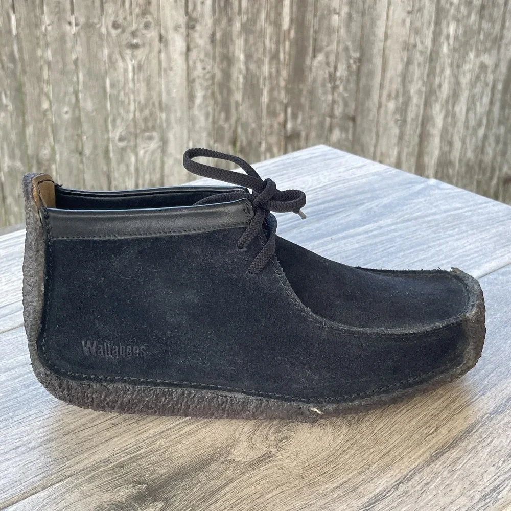 Clarks Wallabees Shoes Mens Size‎ 5.5 Suede Leather Lace Up Crepe Sole Casual